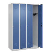 CP Spind Classic Plus lichtgrau, fernblau 080000-40-S10029, 4 Schließfächer 120,0 x 50,0 x 185,0 cm