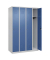 CP Spind Classic Plus lichtgrau, fernblau 080000-40-S10029, 4 Schließfächer 120,0 x 50,0 x 185,0 cm