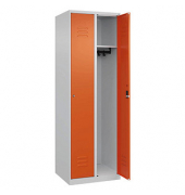 CP Spind Classic Plus reinorange, lichtgrau 080000-20-S10032, 2 Schließfächer 60,0 x 50,0 x 185,0 cm