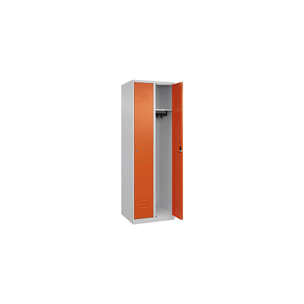 4067521414736 - Spind Classic Plus reinorange lichtgrau 080000-20-S10032 2 Schließfächer 600 x 500 x 1850 cm 4067521414736 C+P-Möbel 4067521414736 - Spind Classic Plus reinorange lichtgrau 080000-20-S10032 2 Schließfächer 600 x 500 x 1850 cm 4067521414736 C+P-Möbel