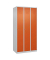 CP Spind Classic Plus reinorange, lichtgrau 080000-30-S10031, 3 Schließfächer 90,0 x 50,0 x 185,0 cm