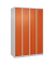 CP Spind Classic Plus reinorange, lichtgrau 080000-40-S10031, 4 Schließfächer 120,0 x 50,0 x 185,0 cm
