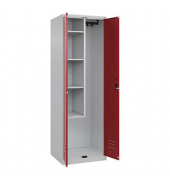 CP Putzmittelschrank Classic Plus 080100-00-S10014 rubinrot, lichtgrau 60,0 x 50,0 x 185,0 cm, aufgebaut
