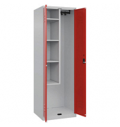 CP Putzmittelschrank Classic Plus 080100-00-S10015 verkehrsrot, lichtgrau 60,0 x 50,0 x 185,0 cm, aufgebaut