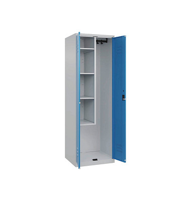 CP Putzmittelschrank Classic Plus 080100-00-S10017 lichtblau, lichtgrau 60,0 x 50,0 x 185,0 cm, aufgebaut