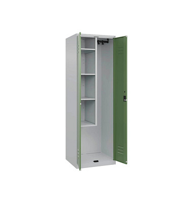 CP Putzmittelschrank Classic Plus 080100-00-S10019 resedagrün, lichtgrau 60,0 x 50,0 x 185,0 cm, aufgebaut