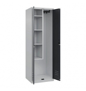 CP Putzmittelschrank Classic Plus 080100-00-S10020 lichtgrau, anthrazitgrau 60,0 x 50,0 x 185,0 cm, aufgebaut