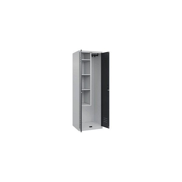 4067521417744 - Putzmittelschrank Classic Plus 080100-00-S10020 lichtgrau anthrazitgrau 600 x 500 x 1850 cm aufgebaut 4067521417744 C+P-Möb 4067521417744 - Putzmittelschrank Classic Plus 080100-00-S10020 lichtgrau anthrazitgrau 600 x 500 x 1850 cm aufgebaut 4067521417744 C+P-Möb