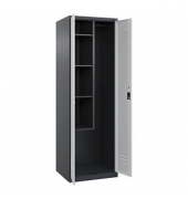 CP Putzmittelschrank Classic Plus 080100-00-S10024 lichtgrau, anthrazitgrau 60,0 x 50,0 x 185,0 cm, aufgebaut
