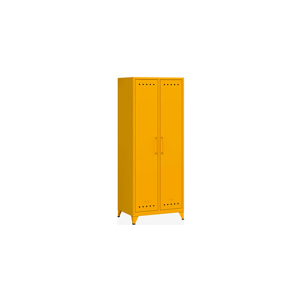 BISLEY Stahlschrank Fern Maxi FERMAX642 gelb 1 Fachboden 70,0 x 51,0 x 180,0 cm, aufgebaut, 1 St.