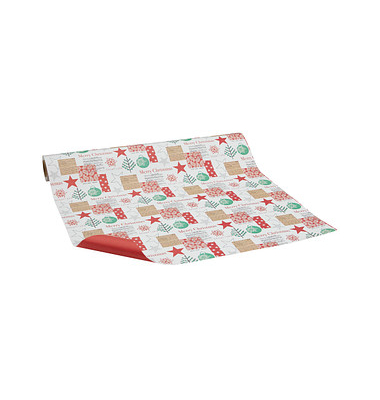 Geschenkpapier ABERDEEN 515650, Weihnachten, 50cm x 20m, mehrfarbig