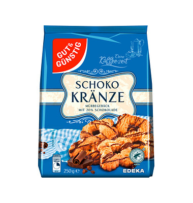 GUT&GÜNSTIG Schokokränze Gebäck 250,0 g GUT&GÜNSTIG Schokokränze Gebäck 250,0 g