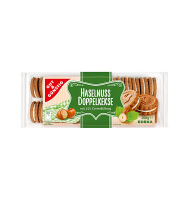 GUT&GÜNSTIG Haselnuss Doppelkekse Kekse 250,0 g GUT&GÜNSTIG Haselnuss Doppelkekse Kekse 250,0 g