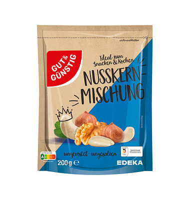 ungesalzen - ungeröstet Nüsse 200,0 g Nuss-Mix ungesalzen - ungeröstet Nüsse 200,0 g Nuss-Mix