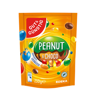 GUT&GÜNSTIG Peanut & Choco bunt Erdnüsse 250,0 g GUT&GÜNSTIG Peanut & Choco bunt Erdnüsse 250,0 g