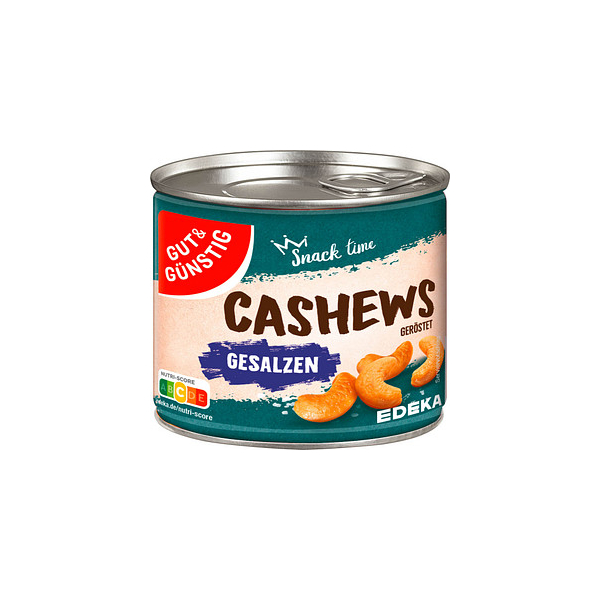 4311596421039 - geröstet & gesalzen Nüsse 1500 g Cashewnüsse 4311596421039 GUT&GÜNSTIG 150 Gramm 4311596421039 - geröstet & gesalzen Nüsse 1500 g Cashewnüsse 4311596421039 GUT&GÜNSTIG 150 Gramm