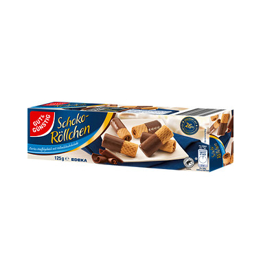 GUT&GÜNSTIG Schoko-Röllchen Vollmilch Waffeln 125,0 g