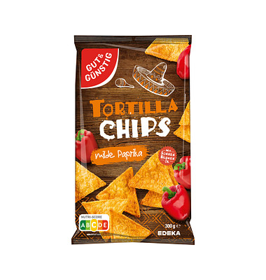Tortilla milde Paprika Chips 300,0 g Tortillachips