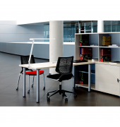 LED-Schreibtischlampe VENUSLIGHT, weiß, mit Tischklemme, dimmbar