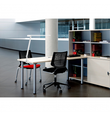 LED-Schreibtischlampe VENUSLIGHT, weiß, mit Tischklemme, dimmbar