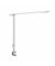 LED-Schreibtischlampe VENUSLIGHT, weiß, mit Tischklemme, dimmbar