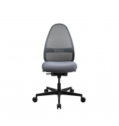 B&uuml;rodrehstuhl Soft Sitness Art, grau / schwarz, bis 110kg, ohne Kopfst&uuml;tze