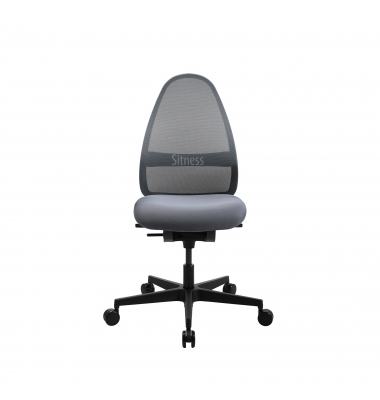 B&uuml;rodrehstuhl Soft Sitness Art, grau / schwarz, bis 110kg, ohne Kopfst&uuml;tze