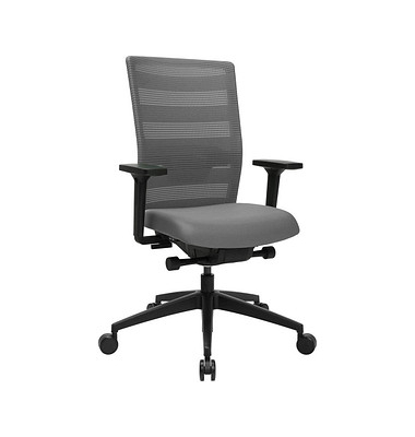 Bürostuhl Sitness AirWork, PA30O MT3CX3 grau, schwarz Stoff