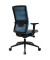 Bürostuhl Sitness AirWork, PA30O MT6CX6 petrol, schwarz Stoff