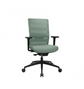 B&uuml;rodrehstuhl SITNESS AIRWORK, mint / schwarz, mit Armlehnen, bis 110kg, ohne Kopfst&uuml;tze