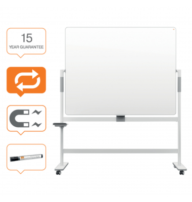 Stativdrehtafel-Whiteboard Move & Meet Mobil, 1915645, 150x120cm (BxH), lackiert, Metallrahmen