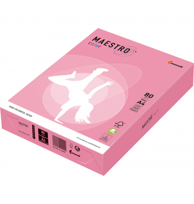 Kopierpapier Maestro Color 9417-OPI74A80S flamingo A4 80g 500 Blatt