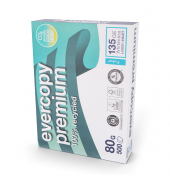 Recyclingpapier evercopy premium 1902C A4 80g wei&szlig; 80er Wei&szlig;e 