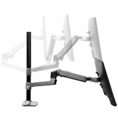 ergotron Monitor-Halterung LX-Dual 45-549-026 silber für 2 Monitore, Tischklemme