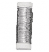 Rayher Silberdraht mit Kupferkern Basteldraht silber 0,25 mm 100,0 m 1 Rolle