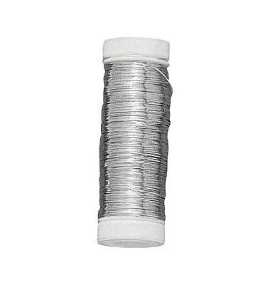 Rayher Silberdraht mit Kupferkern Basteldraht silber 0,25 mm 100,0 m 1 Rolle Rayher Silberdraht mit Kupferkern Basteldraht silber 0,25 mm 100,0 m 1 Rolle