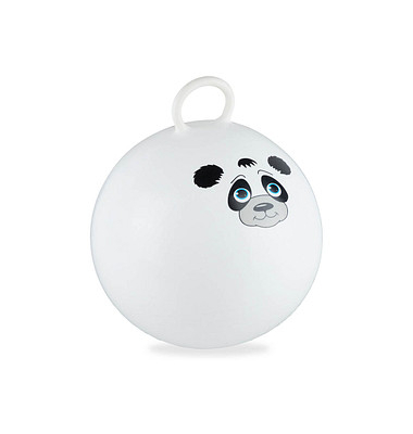 relaxdays Hüpfball Panda weiß mit Motiv, Ø 45,0 cm,