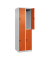 CP Spind Classic Plus reinorange, lichtgrau 080300-20-S10000, 4 Schließfächer 60,0 x 50,0 x 185,0 cm