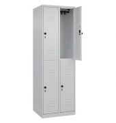 CP Spind Classic Plus lichtgrau 080300-20-S10008, 4 Schließfächer 60,0 x 50,0 x 185,0 cm