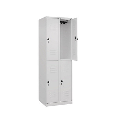 CP Spind Classic Plus verkehrsweiß 080300-20-S10012, 4 Schließfächer 60,0 x 50,0 x 185,0 cm