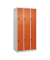 CP Spind Classic Plus reinorange, lichtgrau 080300-30-S10000, 6 Schließfächer 90,0 x 50,0 x 185,0 cm