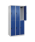 CP Spind Classic Plus lichtgrau, enzianblau 080300-30-S10003, 6 Schließfächer 90,0 x 50,0 x 185,0 cm