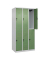 CP Spind Classic Plus lichtgrau, resedagrün 080300-30-S10006, 6 Schließfächer 90,0 x 50,0 x 185,0 cm
