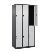 CP Spind Classic Plus anthrazitgrau, lichtgrau 080300-30-S10011, 6 Schließfächer 90,0 x 50,0 x 185,0 cm