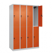 CP Spind Classic Plus reinorange, lichtgrau 080300-40-S10000, 8 Schließfächer 120,0 x 50,0 x 185,0 cm