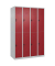 CP Spind Classic Plus lichtgrau, rubinrot 080300-40-S10001, 8 Schließfächer 120,0 x 50,0 x 185,0 cm