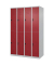 CP Spind Classic Plus lichtgrau, rubinrot 080300-40-S10001, 8 Schließfächer 120,0 x 50,0 x 185,0 cm