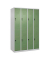 CP Spind Classic Plus lichtgrau, resedagrün 080300-40-S10006, 8 Schließfächer 120,0 x 50,0 x 185,0 cm