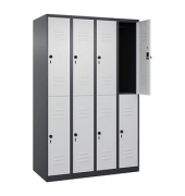 CP Spind Classic Plus anthrazitgrau, lichtgrau 080300-40-S10011, 8 Schließfächer 120,0 x 50,0 x 185,0 cm