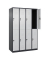 CP Spind Classic Plus anthrazitgrau, lichtgrau 080300-40-S10011, 8 Schließfächer 120,0 x 50,0 x 185,0 cm